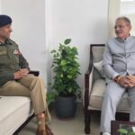 DGP Ladakh (Designate) Mukesh Singh Calls on Lt Governor