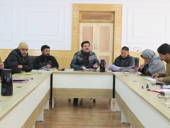 SDM Khaltse Holds Preparatory Meeting for 77th Republic Day Celebrations.