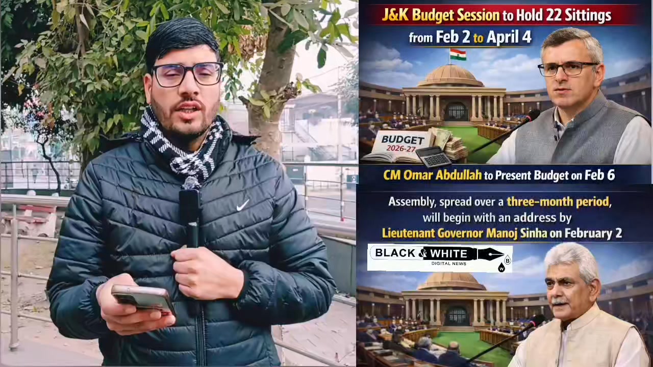 “J&K Budget Session to Hold 22 Sittings from Feb 2 to April 4; CM Omar Abdullah to Present Budget on Feb 6