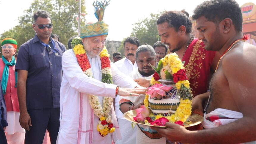 Amit Shah Attends Pongal Celebrations, Offers Prayer At Major Temples In Tamil Nadu