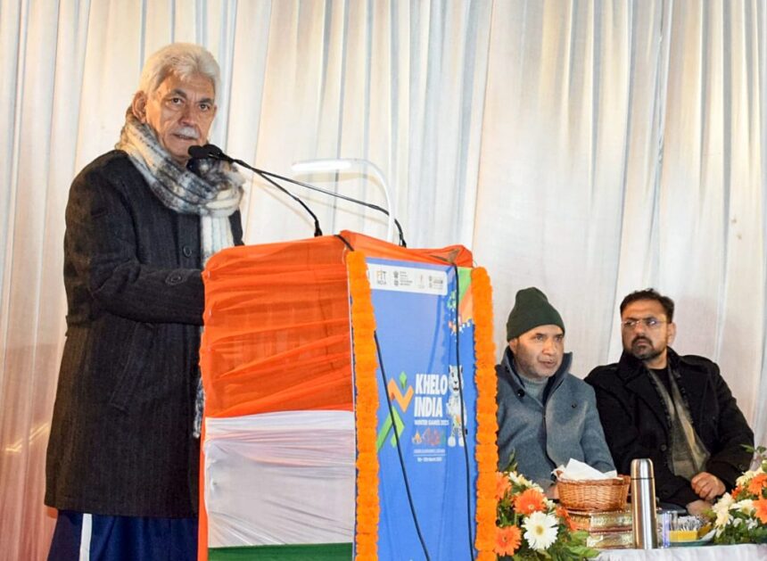 J&K L-G Manoj Sinha Inaugurates 6th Edition Of Khelo India Winter Games