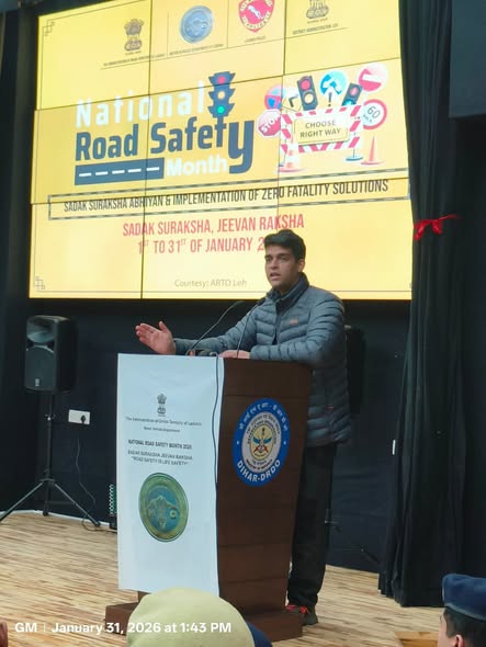 Culmination of Road Safety Month Organised at DIHAR Leh