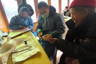 BMO Khaltse Organises Mobile Medical Unit (MMU) Camp at Tia Village.