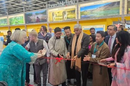 Union Tourism Minister, Shri Gajendra Singh Shekhawat inaugurates the Leh–Ladakh Pavilion at ITB Berlin,