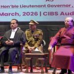 Shri Vinai Kumar Saxena sworn in as the 4th Lieutenant Governor of the Union Territory of Ladakh at the CIBS Auditorium in Leh.