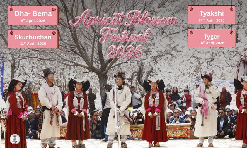 Experience the magic of spring as the valleys of Ladakh turn into a sea of pink and white!