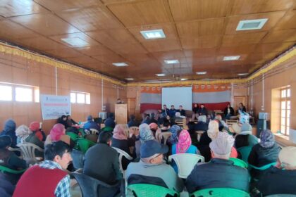 The District Administration of Leh successfully conducted the "Jung sJabs outreach program at Nimoo village on March 28, 2026 bringing essential government services and grievance redressal directly to the doorsteps of local residents.