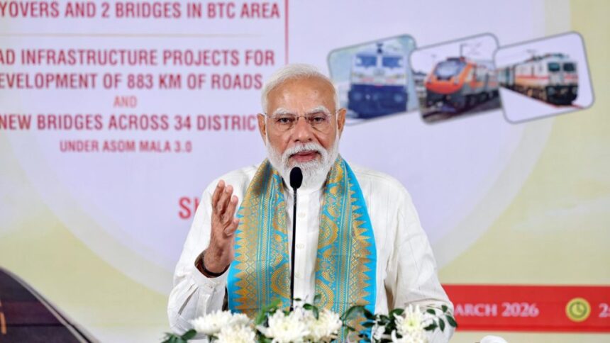 PM Modi Launches Development Projects Worth Rs 4,570 Crore In Assam’s Kokrajhar