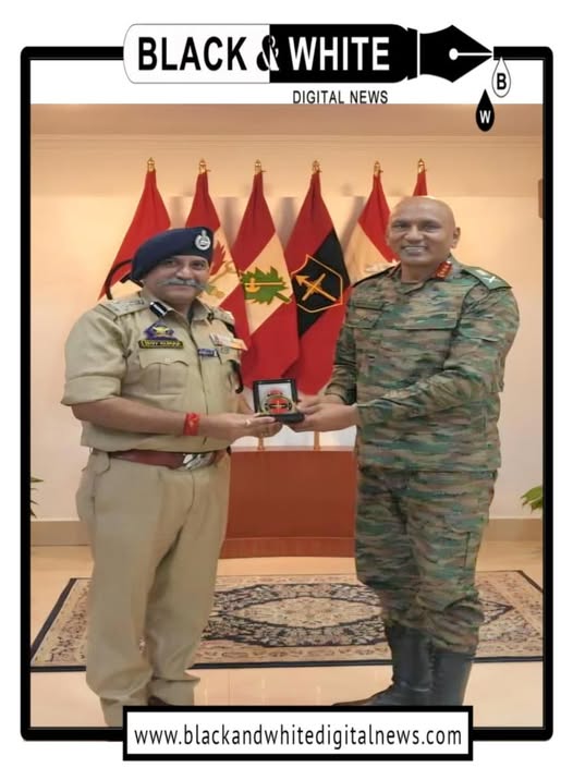 DIG Shiv Kumar Sharma Meets Northern Command Chief, Bolsters Police–Army Synergy in Udhampur–Reasi Range Awarded ‘Operation Sindoor Medal’; focus on strengthening joint security framework and regional stability