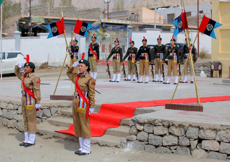 NCC Combined Ceremony conducts at EJM College Leh