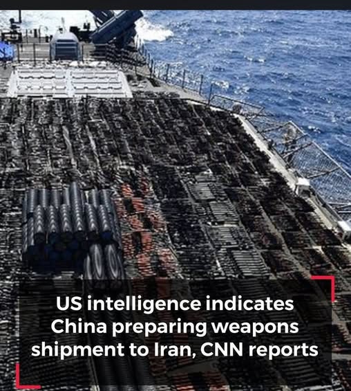 High‑voltage intelligence leak U.S. reports suggest China may be prepping a weapons shipment to Iran, intensifying global tensions Will this move reshape ongoing power equations in Asia?