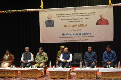 L-G Vinai Kumar Saxena hands over appointment letters to newly recruited govt employees during Rozgar Mela