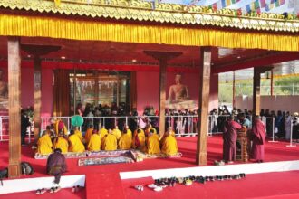 Massive Turnout of Devotees Marks Commencement of Public Veneration of Sacred Relics of Tathagata Buddha at Jivetsal