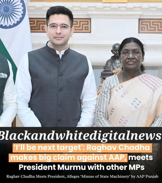 I’ll be next target': Raghav Chadha makes big claim against AAP, meets President Murmu with other MPs