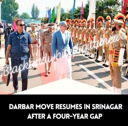 DarbarMove resumes in #Srinagar after a four-year gap