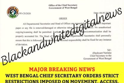 West Bengal Tightens Grip on Official Records as Chief Secretary Orders Strict File Control