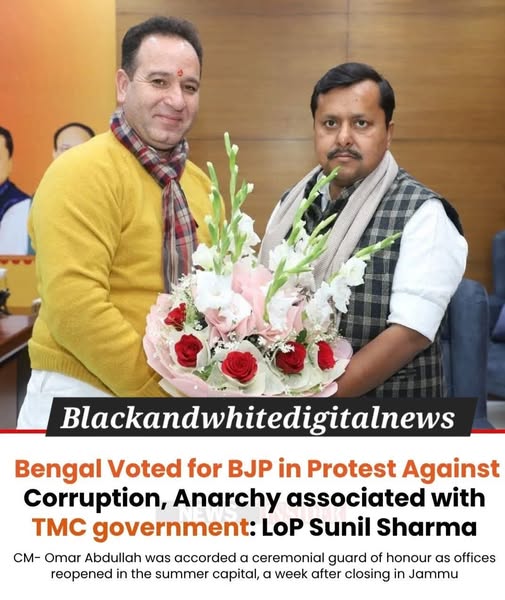 J&K LoP Sunil Sharma said with clear victory of BJP is Bengal is reflective of the fact that people have voted against corruption and anarchy associated with TMC government....