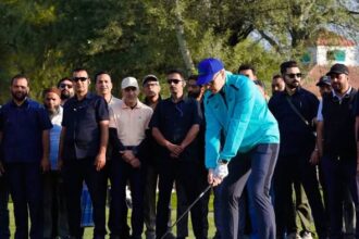 Omar Abdullah inaugurated the India Golf Carnival 2026 at the iconic Royal Springs Golf Course, Srinagar.