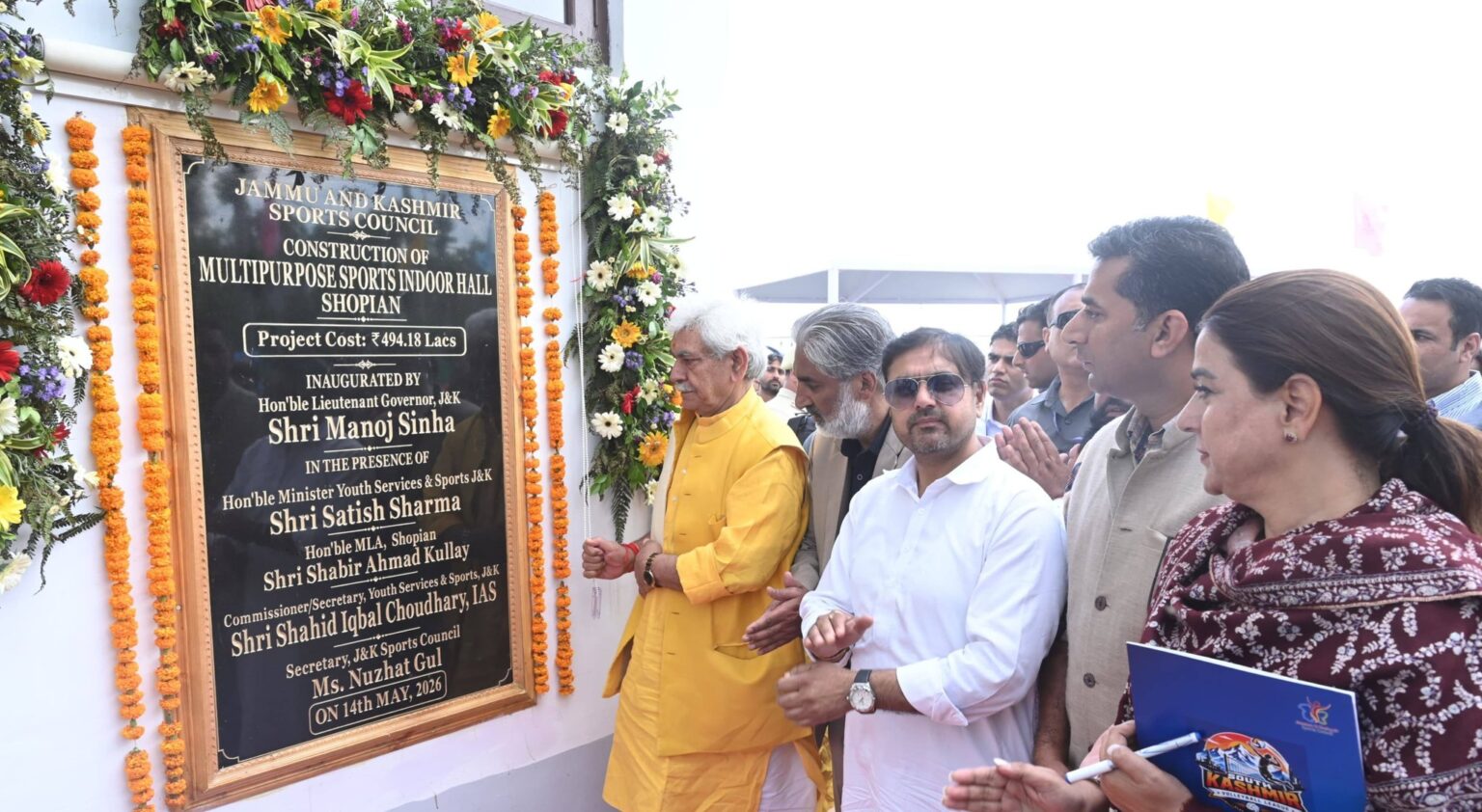 Today, inaugurated South Kashmir Volleyball League-2026 at Shopian.
