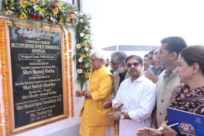 Today, inaugurated South Kashmir Volleyball League-2026 at Shopian.