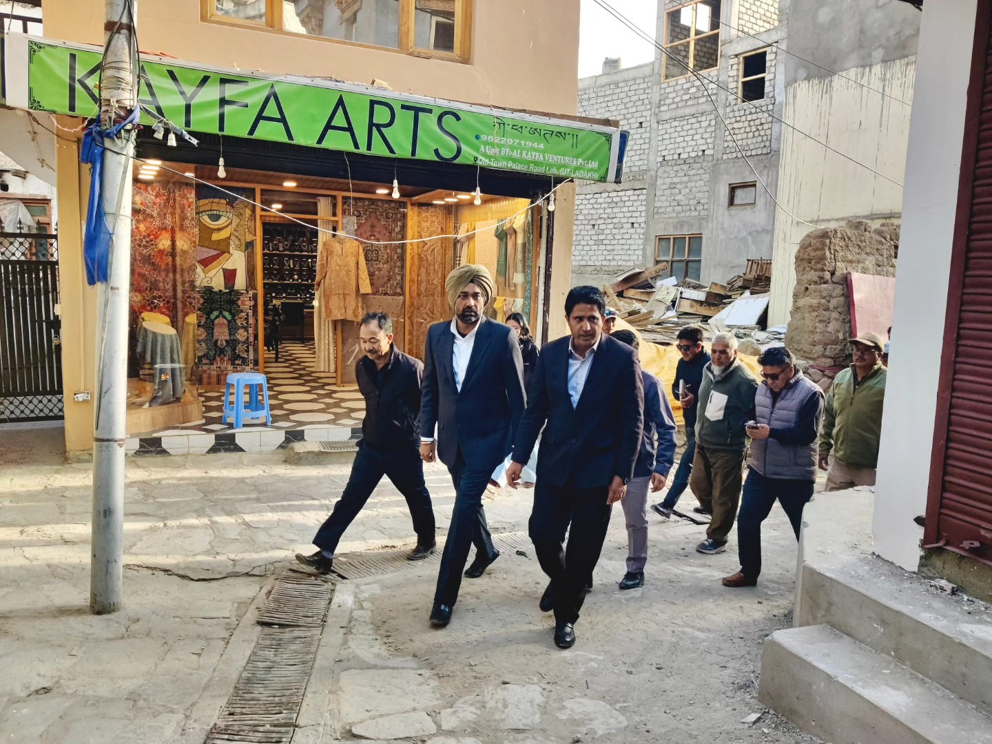 Divisional Commissioner Ladakh Conducts On-Spot Inspection of Leh Old Town to Address Civic Issues