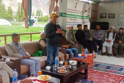 Nobra, 20 May 2026 Agriculture department Leh organised Organic Certificate distribution programme in Turtuk today on 20th May 2026.