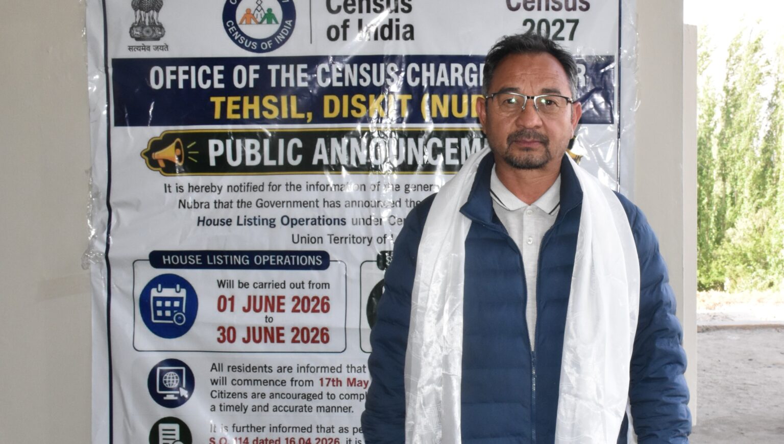 Leh Leaders Join Self-Enumeration Drive for Census 2027 in Nubra