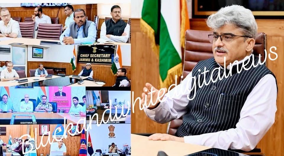 CS Reviews Elaborate Arrangements for Smooth, Safe Conduct of Machail Mata Yatra.