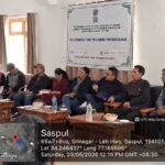 On 23rd May 2026, the Department of Horticulture organized a one-day Training-cum-Farmers Awareness Programme at Horticulture Farm Saspol for the farmers of Saspol, Alchi, Likir, Hemis Shukpachan, Gera, Mangu and Ulley villages. More than 100 farmers participated in the programme.