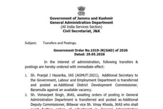 Transfer Posting of IAS and KAS officers ...
