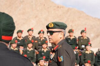 PRESS RELEASE : DG NCC VISIT TO LEH Leh, May 27: Director General National Cadet Corps Lt Gen Virendra Vats, YSM, SM, VSM, visited 1 Ladakh Battalion NCC, Leh, during the ongoing Combined Annual Training Camp (CATC) being conducted from 19 May to 28 May 26 for 350 NCC cadets at Ladakh Scouts Regimental Centre, Gupuk, Leh.