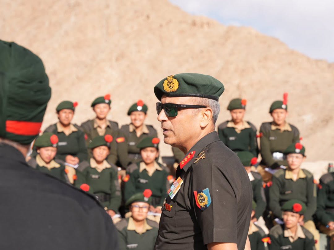 PRESS RELEASE : DG NCC VISIT TO LEH Leh, May 27: Director General National Cadet Corps Lt Gen Virendra Vats, YSM, SM, VSM, visited 1 Ladakh Battalion NCC, Leh, during the ongoing Combined Annual Training Camp (CATC) being conducted from 19 May to 28 May 26 for 350 NCC cadets at Ladakh Scouts Regimental Centre, Gupuk, Leh.