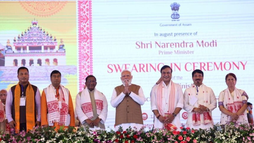 PM Modi Congratulates Himanta Biswa Sarma On Taking Oath As Assam Chief Minister