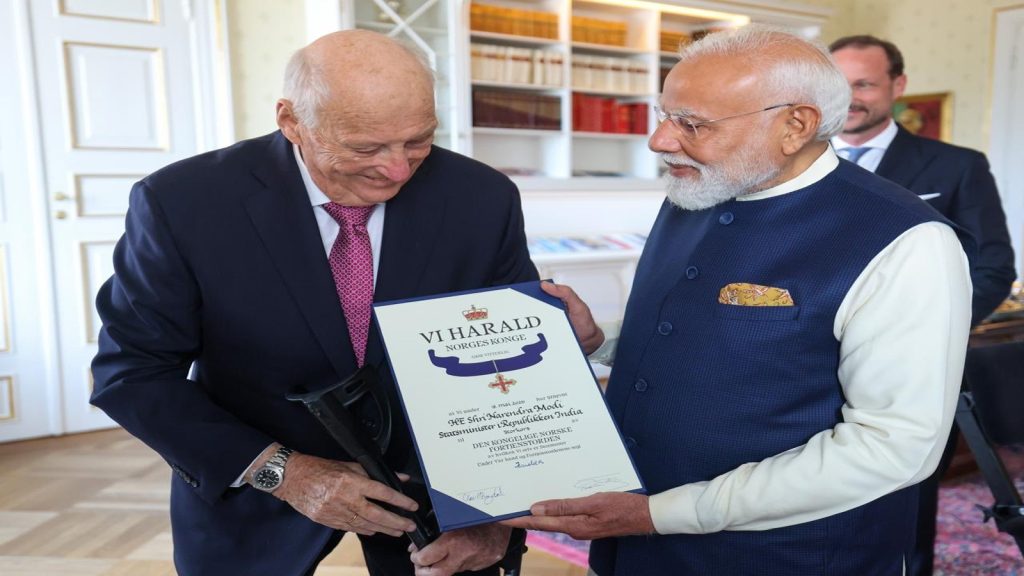 PM Modi Conferred Norway’s Highest Honour, 32nd International Award During His Oslo Visit