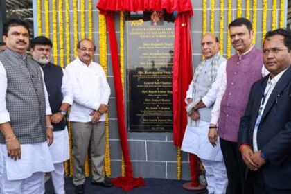 Rajnath Singh Inaugurates Private Defence Manufacturing Complex In Shirdi, Flags Off India’s First 300-Km Rocket System
