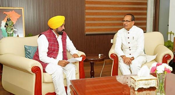 Shivraj Singh Chouhan Meets Punjab CM Bhagwant Mann, Discusses Crop Diversification And Farmer Welfare