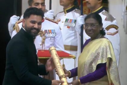President Murmu Presents Padma Awards To Rohit Sharma, Savita Punia And Other Sporting Icons