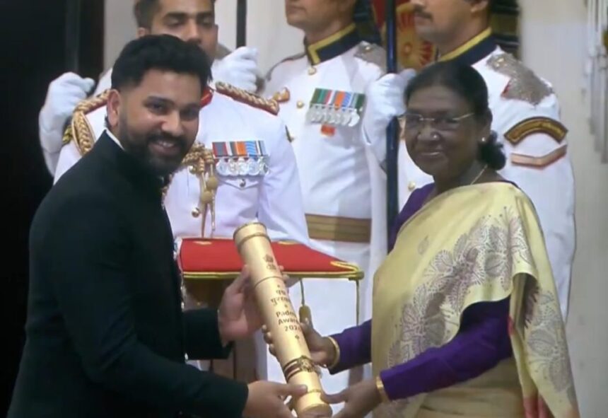 President Murmu Presents Padma Awards To Rohit Sharma, Savita Punia And Other Sporting Icons