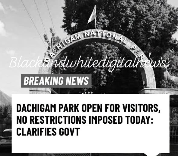 DachigamPark Open for Visitors, No Restrictions Imposed Today: Clarifies Government.