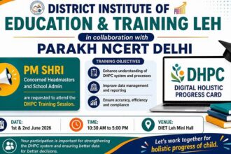 First Day of Two-Day Online Hands-on Training on Digital Holistic Progress Card (DHPC) Successfully Conducted for PM SHRI Schools of UT Ladakh