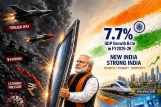 When the World Faces Uncertainty, strong leadership Keeps India Moving Forward.