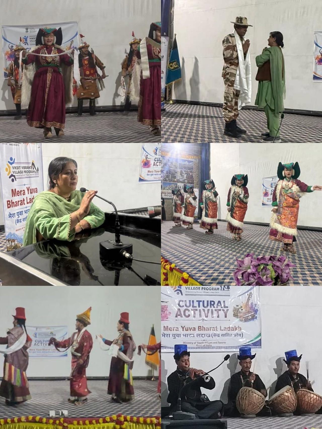 Mera Yuva Bharat Ladakh Participants Celebrate Cultural Evening at ITBP Headquarters