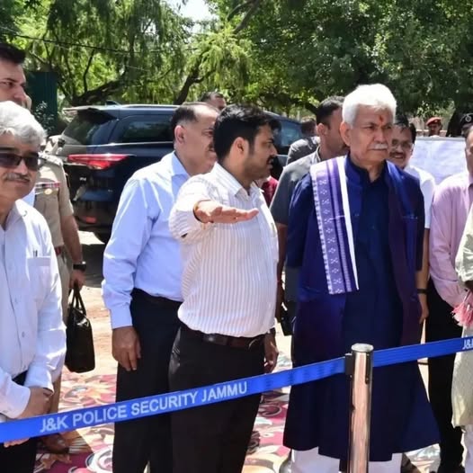 Lt Governor Visits Mubarak Mandi Heritage Complex, Reviews Progress of ongoing Projects.