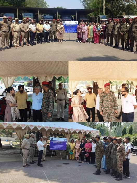 Driving Trial Test for Army Personnel Held at Satwari Cantonment; Road Safety Awareness Highlighted