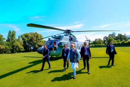 Hon’ble Prime Minister Narendra Modi arrives in Evian ,France for the G7 Summit, reaffirming India’s Commitment to Global cooperation and shared Prosperity.