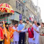 Deputy Commissioner Dr Rakesh Minhas flagged off the 8th Chhari Yatra to Sudhmahadev from Panjbakhtar Temple Jammu today.