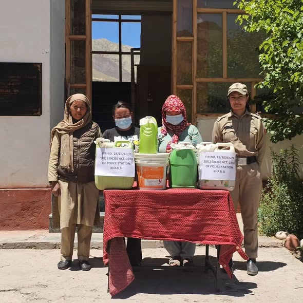 District Police Sham Intensifies Crackdown on Illegal Liquor; Two Cases Registered at Police Station Khaltsi