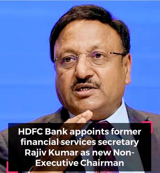 New captain at the helm | HDFC Bank has named former IAS officer and ex-Chief Election Commissioner Rajiv Kumar as its Part-time