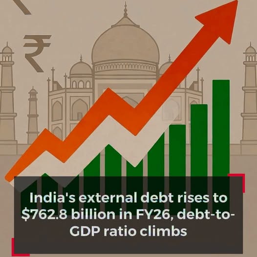 India’s external debt climbs to $762.8 billion in FY26 | India's external debt has risen to $762.8 billion in FY26 as the debt-to-GDP ratio climbs amid global uncertainties. Should rising external debt be a concern for India’s economy right now?