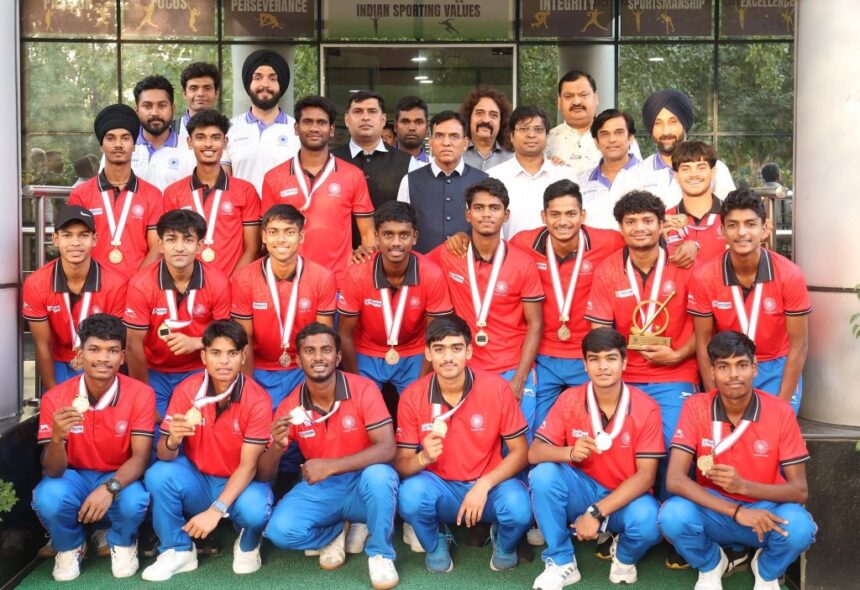 Mandaviya Felicitates India’s U-18 Hockey Teams After Asia Cup Success
